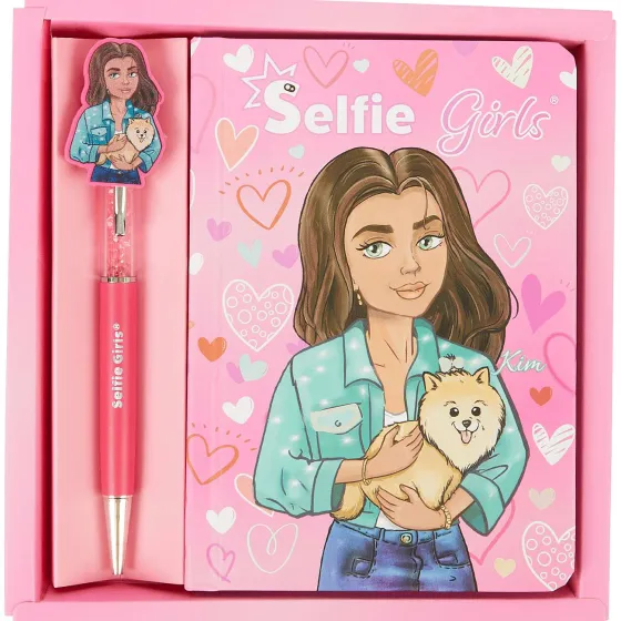 selfie-girls-notitieboek-met-p-rWmaOaAV-0.webp Sale Office Essentials Selfie Girls Notitieboek Met Pen