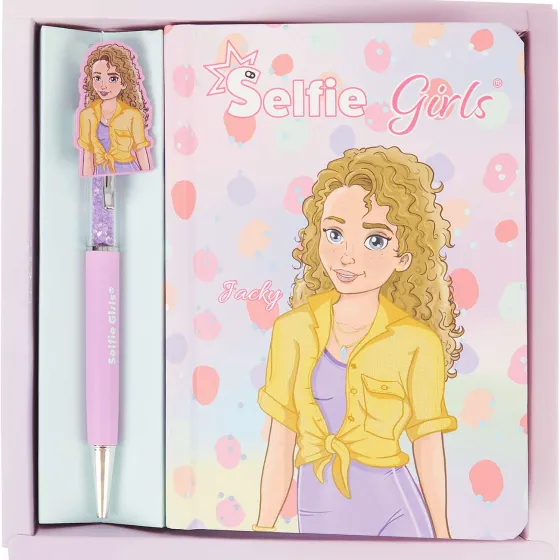 selfie-girls-notitieboek-met-p-rWmaOaAV-1.webp Sale Office Essentials Selfie Girls Notitieboek Met Pen