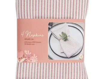 Hot Merk Servetten Met Metaaldraad Grijs,Groen,Oranje,Roze