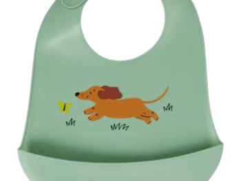 Outlet SuperTrash Siliconen Slabbetje Blauw,Grijs,Groen,Roze