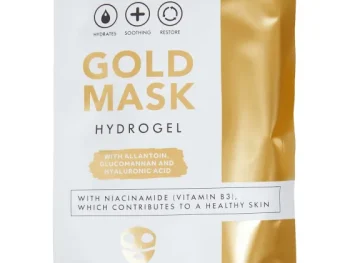 Hot Chupa Chups Skin Bliss Hydrogel Gezichtsmasker Goud,Zwart