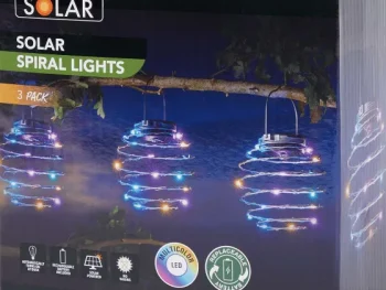 Fashion Merk Solar Spiraalverlichting Op Zonne-Energie Meerkleurig,Wit