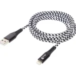 Fashion Sologic Laad- En Datakabel 8-Pins Grijs,Wit,Zwart