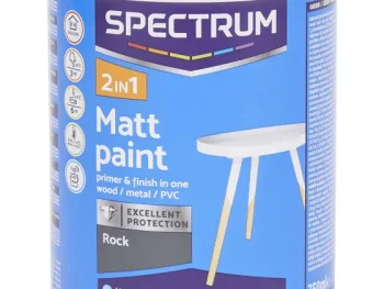Best Spectrum 2-In-1 Matte Verf Rock Grijs