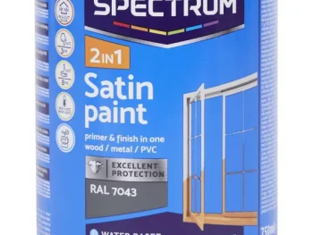 Sale Spectrum 2-In-1 Satijnglans Verf Ral 7043 Grijs