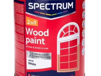 Fashion Spectrum 2-In-1 Zijdeglans Houtlak Wit