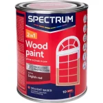 Discount Spectrum 2-In-1 Zijdeglans Houtlak Engels Rood