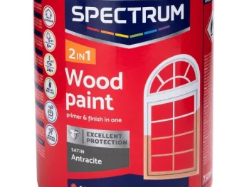 Fashion Spectrum 2-In-1 Zijdeglans Houtlak Antraciet Grijs