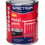 Clearance Spectrum 2-In-1 Zijdeglans Metaallak Zwart