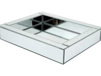 Fashion Merk Spiegelplateau Zilver