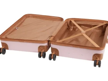 Outlet Spilbergen Koffer Milan Beige,Blauw,Roze