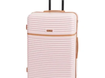 Fashion Spilbergen Koffer Milan Beige,Blauw,Roze