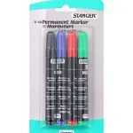 Outlet Edding Stanger Permanent Markers Zwart,Blauw,Groen,Rood