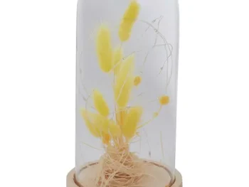 Discount Merk Stolp Met Droogbloemen En Licht Beige,Geel,Roze