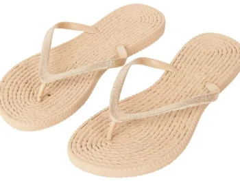 Hot Merk Teenslippers Beige,Groen