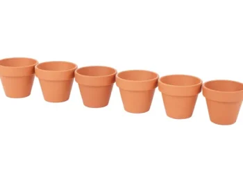 Clearance Merk Terracotta Bloempotjes Bruin