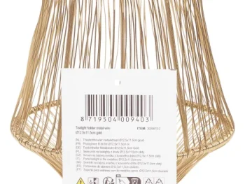 Hot Merk Theelichthouder Zwart,Goud