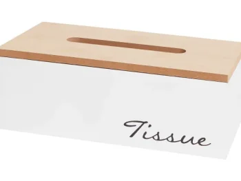 New Merk Tissuebox Bruin,Wit,Zwart