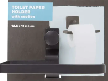 Best Cascata Toiletrolhouder Met Zuignap Zwart