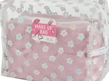 Clearance Max & More Toilettas-Set Roze,Zilver