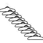 Outlet SuperTrash Velvet Kledinghangers Zwart