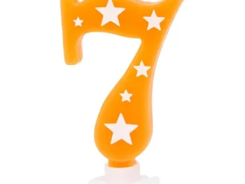 Clearance Merk Verjaardagskaars Blauw,Groen,Oranje,Roze,Rood,Geel