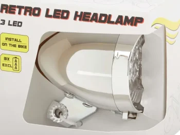 Sale Walfort Retro Led-Fietskoplamp Zwart,Zilver
