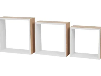 Best Merk Wandkubus-Set Beige,Bruin,Wit
