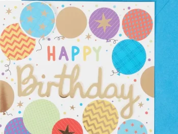 New Office Essentials Wenskaart Met Glitters Meerkleurig