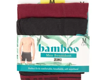 Clearance Ziki Bamboe Boxershorts Blauw,Rood,Zwart