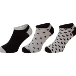 Online Ziki Sneakersokken Print,Grijs,Wit,Zwart